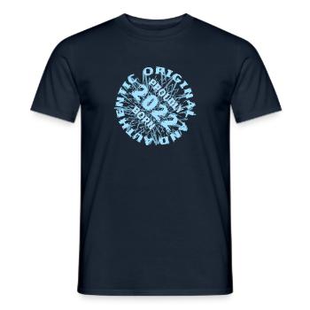 2022 - Men's T-Shirt - navy - Front - AI Model Male 178 light (178cm)