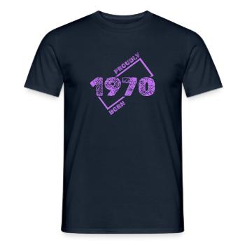 1970 1970 - Men's T-Shirt - navy - Front - AI Model Male 178 light (178cm)