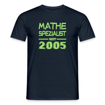 Mathe 2005 - Männer T-Shirt - Navy - Vorne - AI Model Male 178 light (178cm)