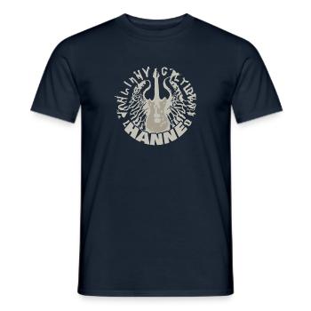 Guitar Hanne - Men's T-Shirt - navy - Front - AI Model Male 178 light (178cm)