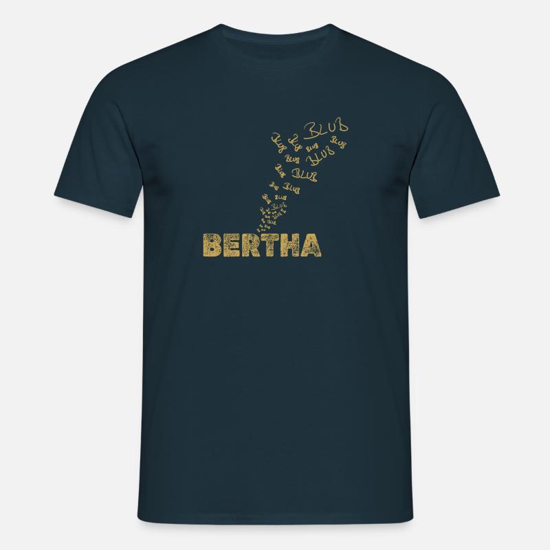 Bertha als Boot - Männer T-Shirt - Navy