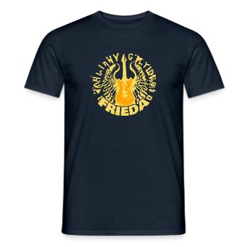 Guitare Frieda - T-shirt homme - marine - Devant - AI Model Male 178 light (178cm)