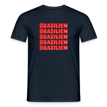 Gift for Brazil - Men's T-Shirt - navy - Front - AI Model Male 178 light (178cm)