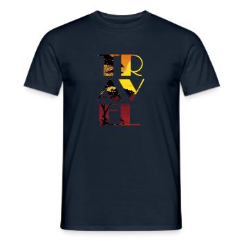 TRAVEL Vipes - Männer T-Shirt - Navy - Vorne - AI Model Male 178 light (178cm)