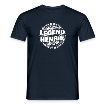 Cadeau pour Henrik - T-shirt homme - marine - Devant - AI Model Male 178 light (178cm)