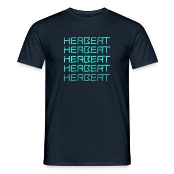 Herbert - Männer T-Shirt - Navy - Vorne - AI Model Male 178 light (178cm)