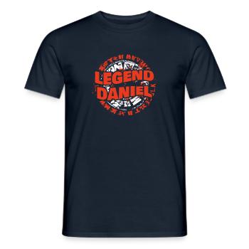Daniel - Männer T-Shirt - Navy - Vorne - AI Model Male 178 light (178cm)