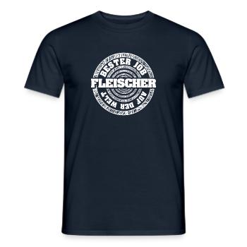 Job Fleischer - Männer T-Shirt - Navy - Vorne - AI Model Male 178 light (178cm)