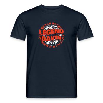 Man Davin - Men's T-Shirt - navy - Front - AI Model Male 178 light (178cm)