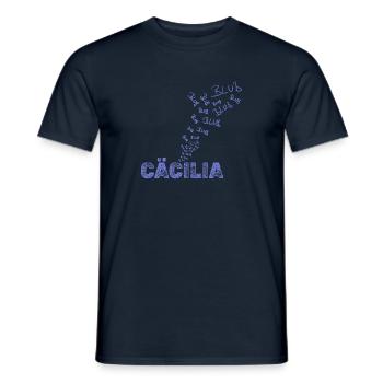 Cadeau pour Cecilia - T-shirt homme - marine - Devant - AI Model Male 178 light (178cm)
