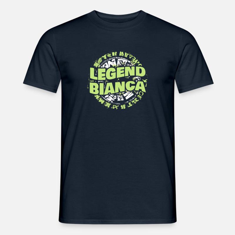 Frau Bianca - Männer T-Shirt - Navy
