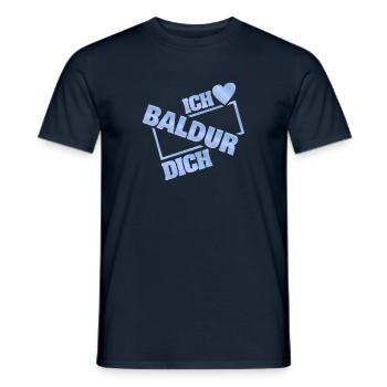 Couple Baldur - Männer T-Shirt - Navy - Vorne - AI Model Male 178 light (178cm)