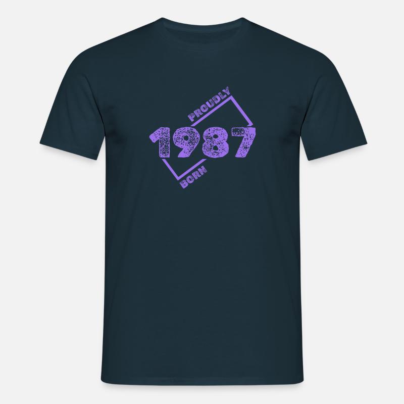 Geschenkidee 1987 - Männer T-Shirt - Navy