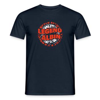 Man Albin - Men's T-Shirt - navy - Front - AI Model Male 178 light (178cm)