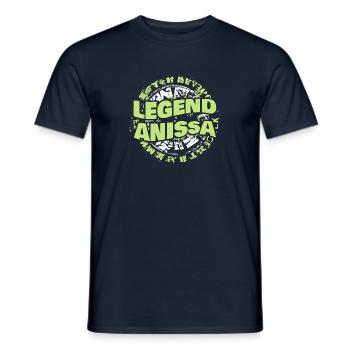 Frau Anissa - Männer T-Shirt - Navy - Vorne - AI Model Male 178 light (178cm)