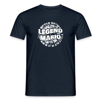 Mari Mario - T-shirt homme - marine - Devant - AI Model Male 178 light (178cm)
