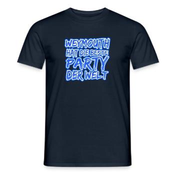 Geschenk für Weymouth - Männer T-Shirt - Navy - Vorne - AI Model Male 178 light (178cm)