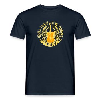 Guitar Alexa - Men's T-Shirt - navy - Front - AI Model Male 178 light (178cm)