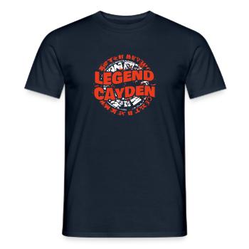 Mann Cayden - Männer T-Shirt - Navy - Vorne - AI Model Male 178 light (178cm)