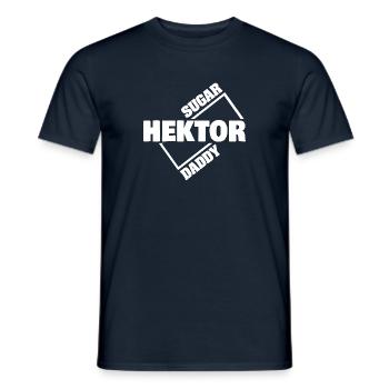 Hektor als Sugardaddy - Männer T-Shirt - Navy - Vorne - AI Model Male 178 light (178cm)