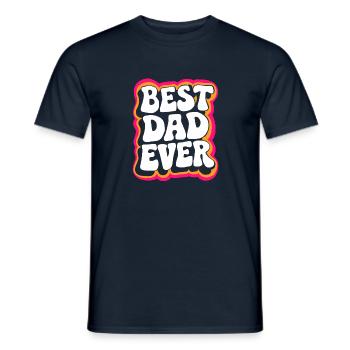 Vater Vatertag Geburtstag Geschenk Idee - Männer T-Shirt - Navy - Vorne - AI Model Male 178 light (178cm)