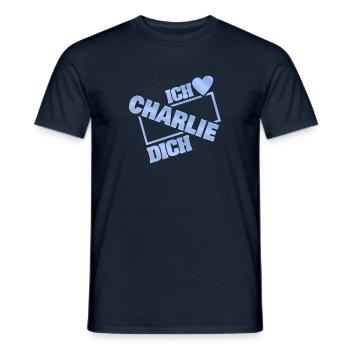 Liebespaar Charlie - Männer T-Shirt - Navy - Vorne - AI Model Male 178 light (178cm)