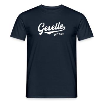 Geselle est. 2023 Prüfung Handwerk Ausbildung - Männer T-Shirt - Navy - Vorne - AI Model Male 178 light (178cm)