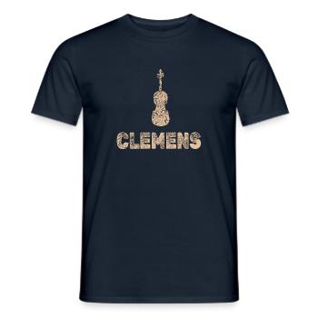 Viola Clemens - Men's T-Shirt - navy - Front - AI Model Male 178 light (178cm)