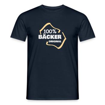 Baker - Men's T-Shirt - navy - Front - AI Model Male 178 light (178cm)