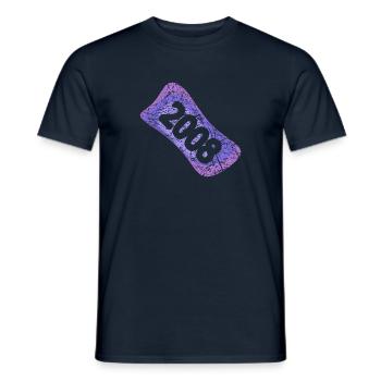 Studenten 2008 - Männer T-Shirt - Navy - Vorne - AI Model Male 178 light (178cm)