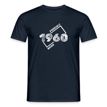 1960 1960 - Men's T-Shirt - navy - Front - AI Model Male 178 light (178cm)