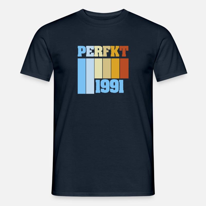 Perfekt 1991 - Männer T-Shirt - Navy