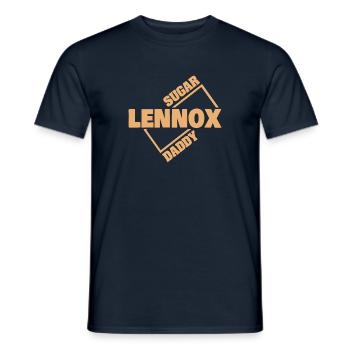 Geschenk für Lennox - Männer T-Shirt - Navy - Vorne - AI Model Male 178 light (178cm)