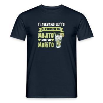 Mojito au lieu de se marier Gift Wedding Italie - T-shirt homme - marine - Devant - AI Model Male 178 light (178cm)