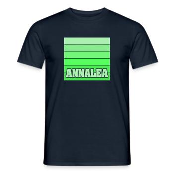 Gift idea Annalea - Men's T-Shirt - navy - Front - AI Model Male 178 light (178cm)