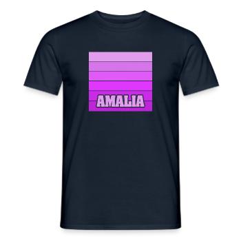 Frau Amalia - Männer T-Shirt - Navy - Vorne - AI Model Male 178 light (178cm)