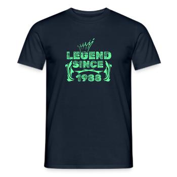 Année 1988 - T-shirt homme - marine - Devant - AI Model Male 178 light (178cm)