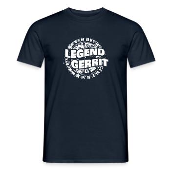 Man Gerrit - Men's T-Shirt - navy - Front - AI Model Male 178 light (178cm)
