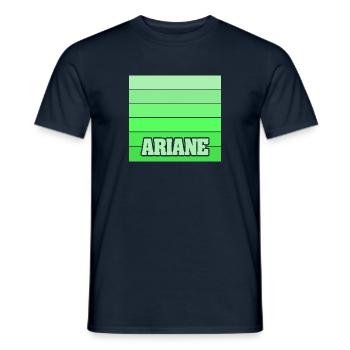 Ariane - Männer T-Shirt - Navy - Vorne - AI Model Male 178 light (178cm)