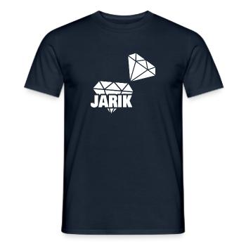 Jarik précieux - T-shirt homme - marine - Devant - AI Model Male 178 light (178cm)