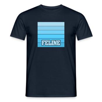 Frauenname Feline - Männer T-Shirt - Navy - Vorne - AI Model Male 178 light (178cm)