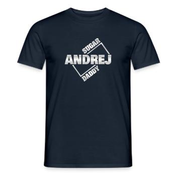 Sugardaddy Andrej - Männer T-Shirt - Navy - Vorne - AI Model Male 178 light (178cm)