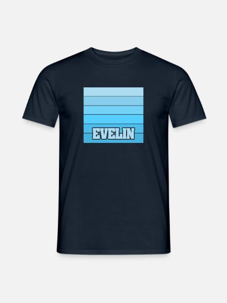 Evelin als Frauenname - Männer T-Shirt - Navy