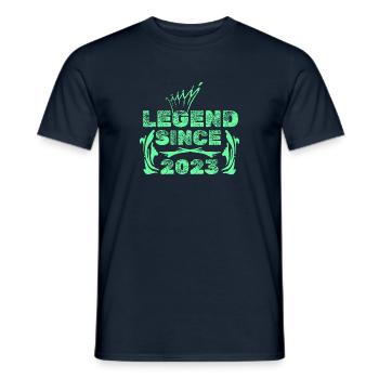 Gift idea 2023 - Men's T-Shirt - navy - Front - AI Model Male 178 light (178cm)