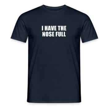 I have the nose full Denglisch Denglish - T-shirt homme - marine - Devant - AI Model Male 178 light (178cm)