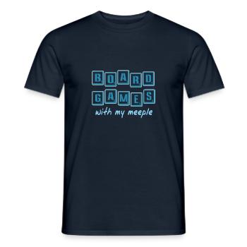 Jeux de société avec mon pion - T-shirt homme - marine - Devant - AI Model Male 178 light (178cm)