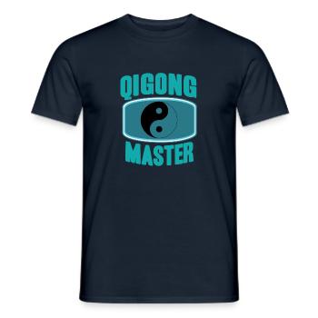 Maître de Qigong - T-shirt homme - marine - Devant - AI Model Male 178 light (178cm)