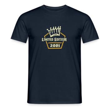 Edition 2001 - Männer T-Shirt - Navy - Vorne - AI Model Male 178 light (178cm)