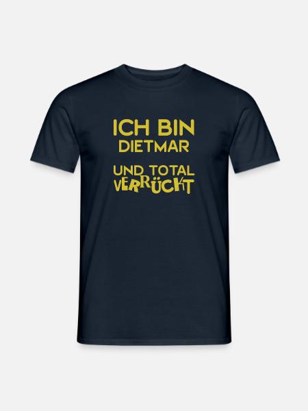 Dietmar als Dietmar - Männer T-Shirt - Navy