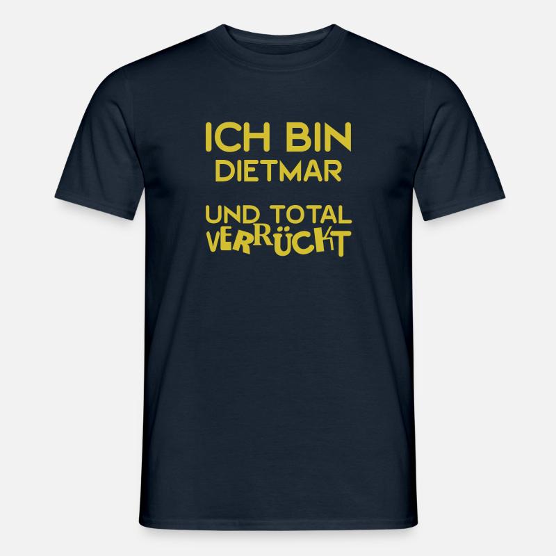 Dietmar als Dietmar - Männer T-Shirt - Navy